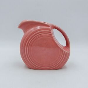 Fiesta Fiestaware Small Rose Salmon Disc Juice Pitcher 5.5 Inch 24 oz
